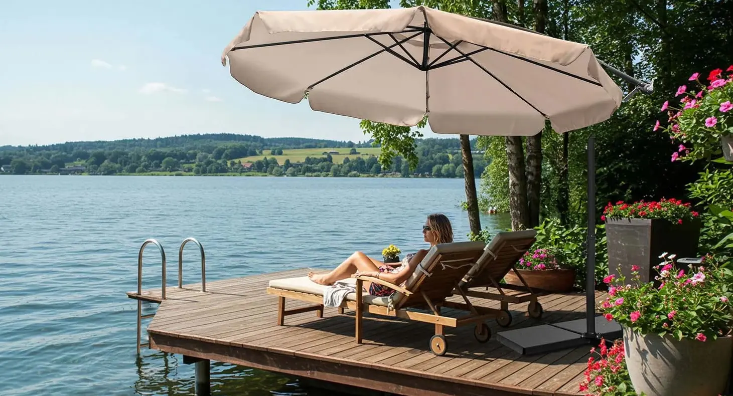 Umbrela de soare Plonos PL-881 488103 350cm (Beige) - 9