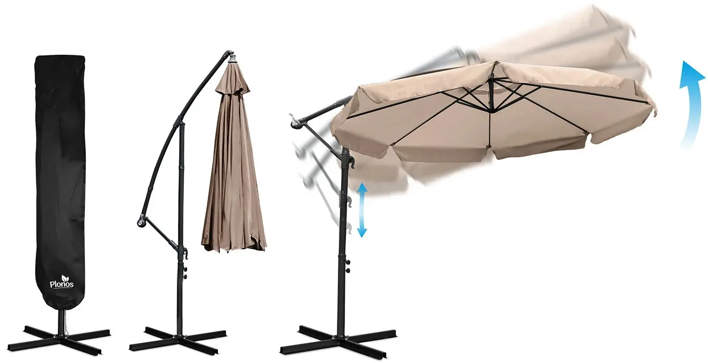 Umbrela de soare Plonos PL-881 488103 350cm (Beige) - 10