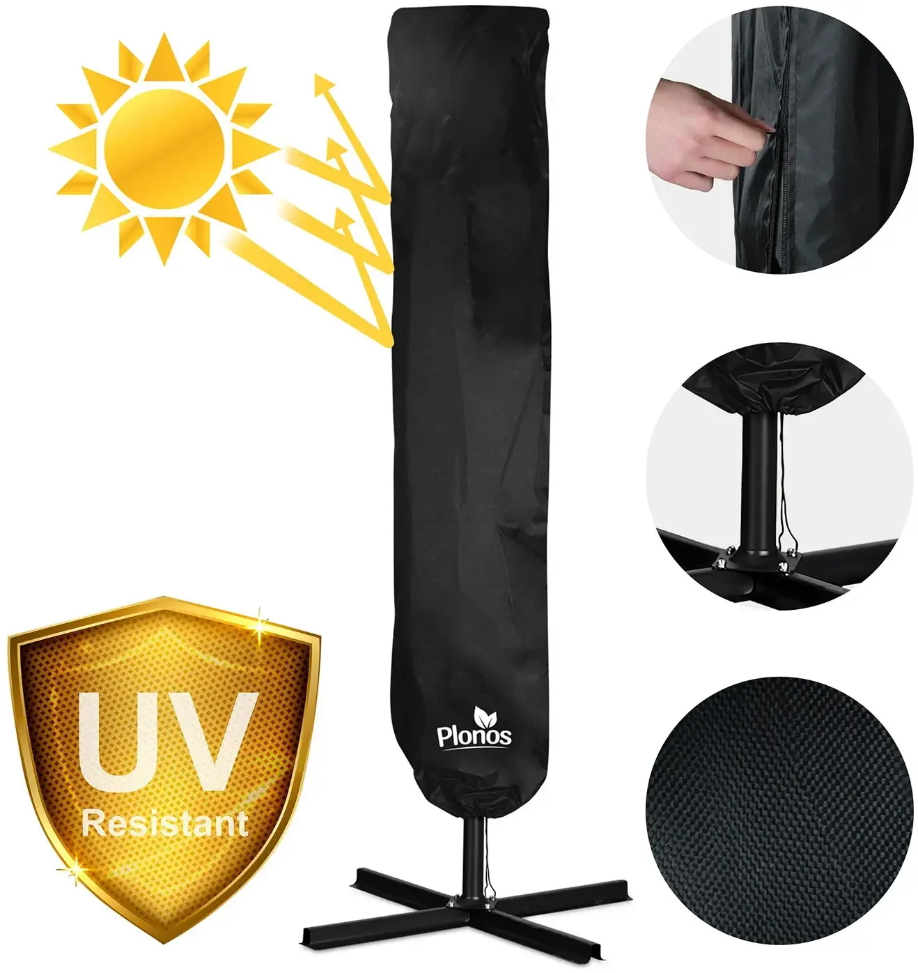 Зонт от солнца Plonos PL-882 488200 (Dark Grey) - 13