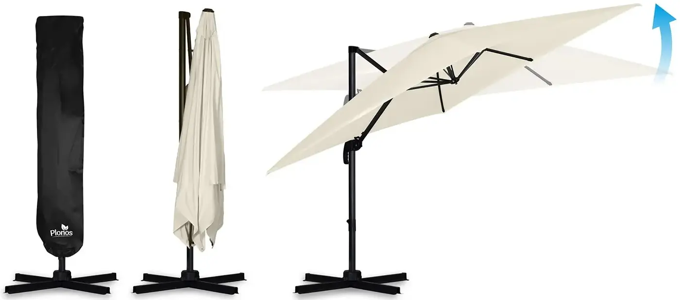 Зонт от солнца Plonos PL-883 488301 (Beige/Black) - 4