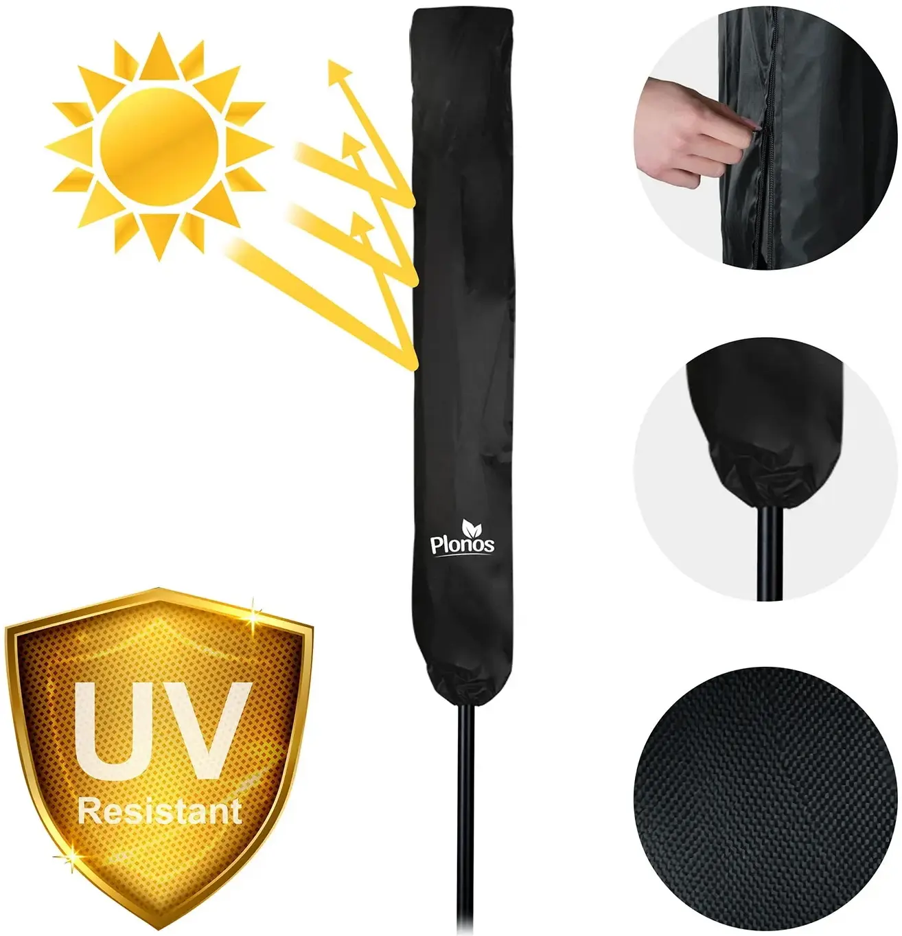 Зонт от солнца Plonos PL-884 488400 (Dark Grey) - 8