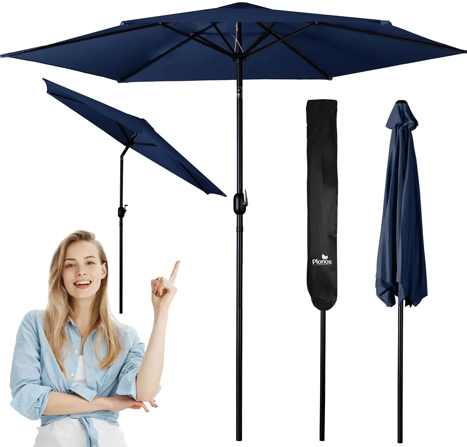 Зонт от солнца Plonos PL-884 488401 (Dark Blue) - 6