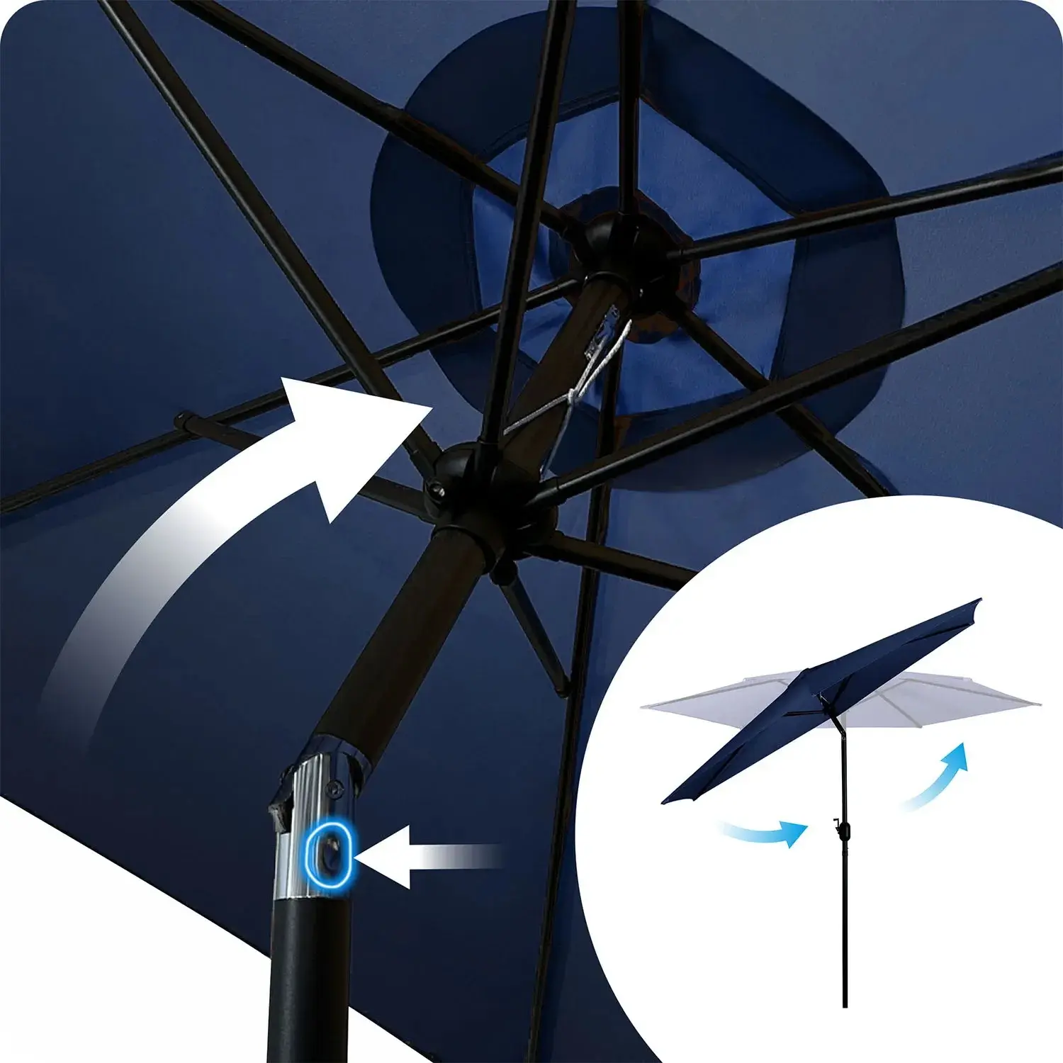 Зонт от солнца Plonos PL-884 488401 (Dark Blue) - 7