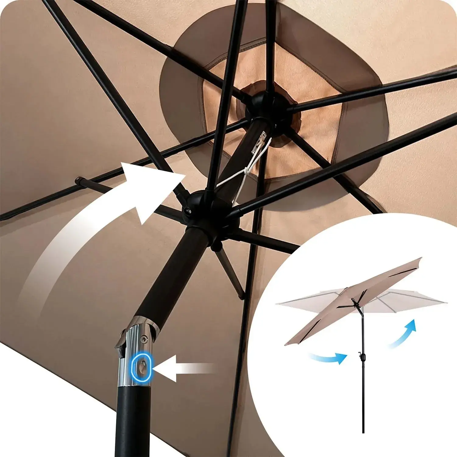 Зонт от солнца Plonos PL-884 488402 (Beige Sand) - 7