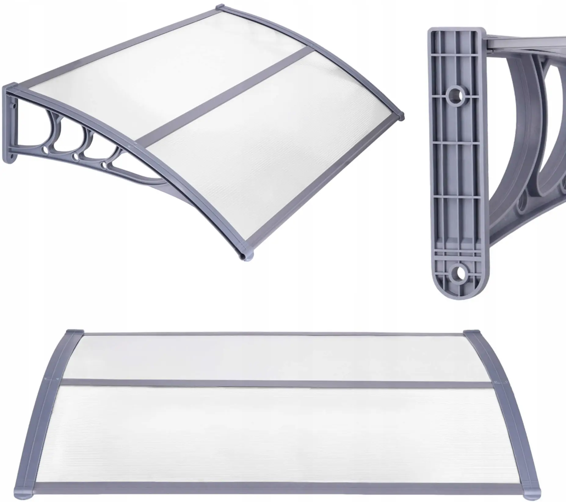 Маркиза Springos Polyroof HA7474 (Transparent/Grey) - 4