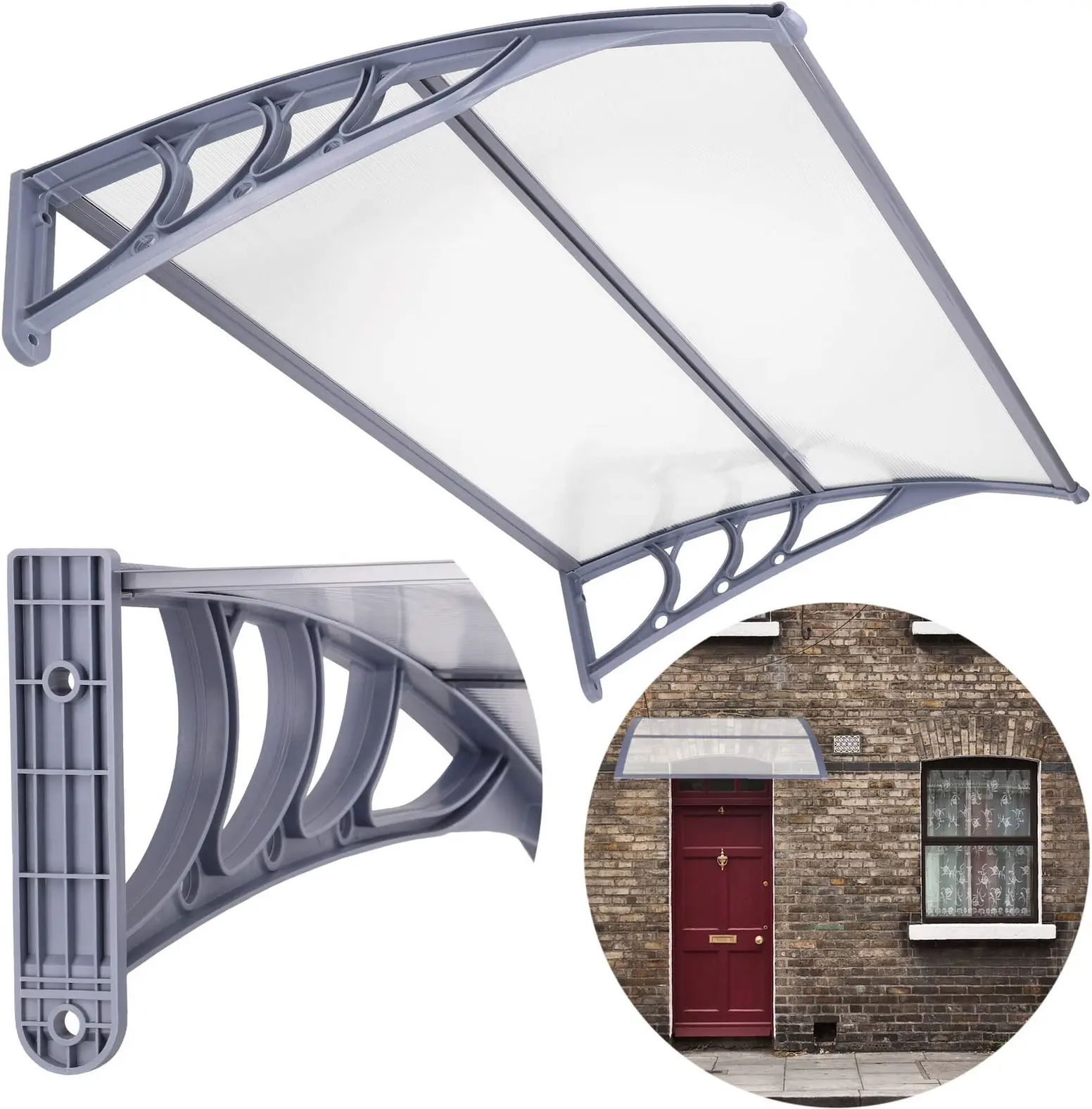 Copertina Springos Polyroof HA7477 (Transparent/Grey) - 2