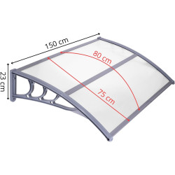 Copertina Springos Polyroof HA7477 (Transparent/Grey) Thumb