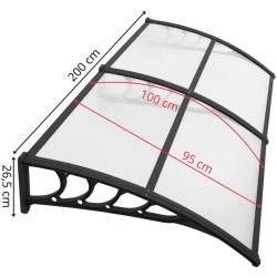 Copertina Springos Polyroof HA7480 (Transparent/Black) Thumb