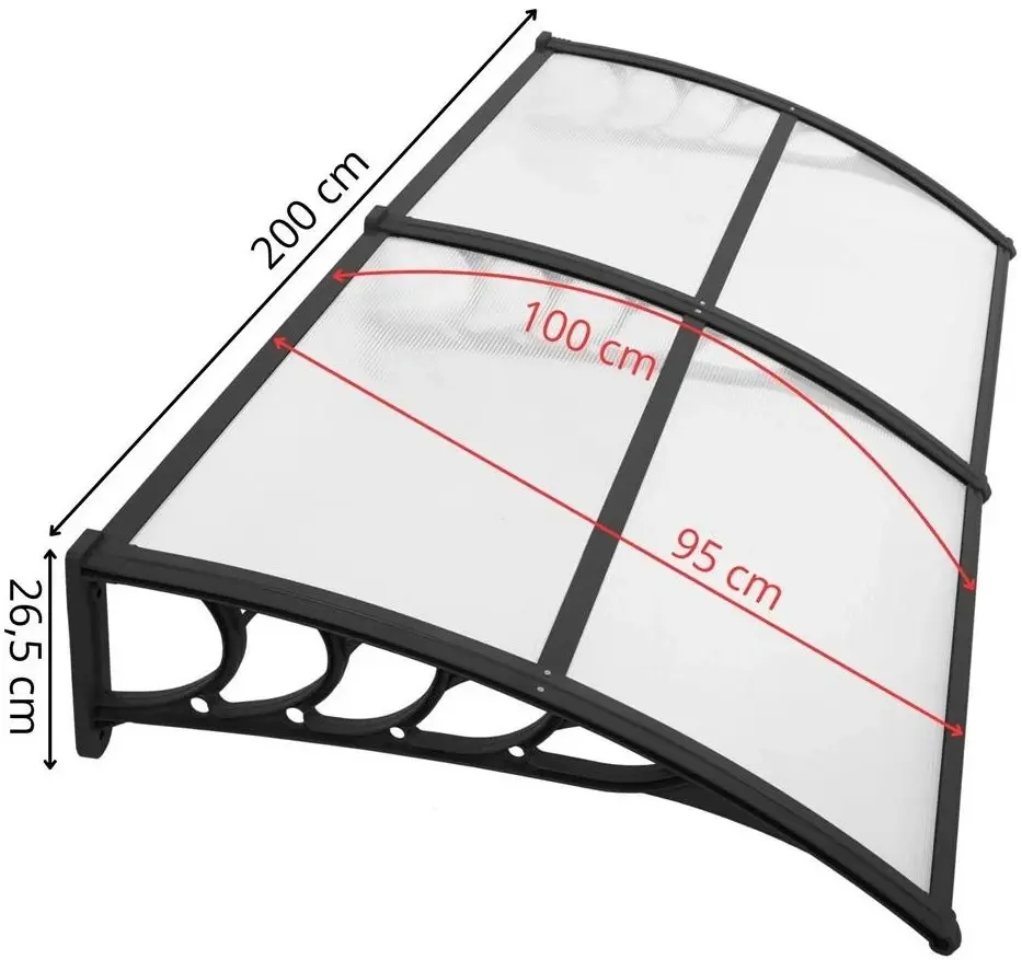 Copertina Springos Polyroof HA7480 (Transparent/Black) - 6