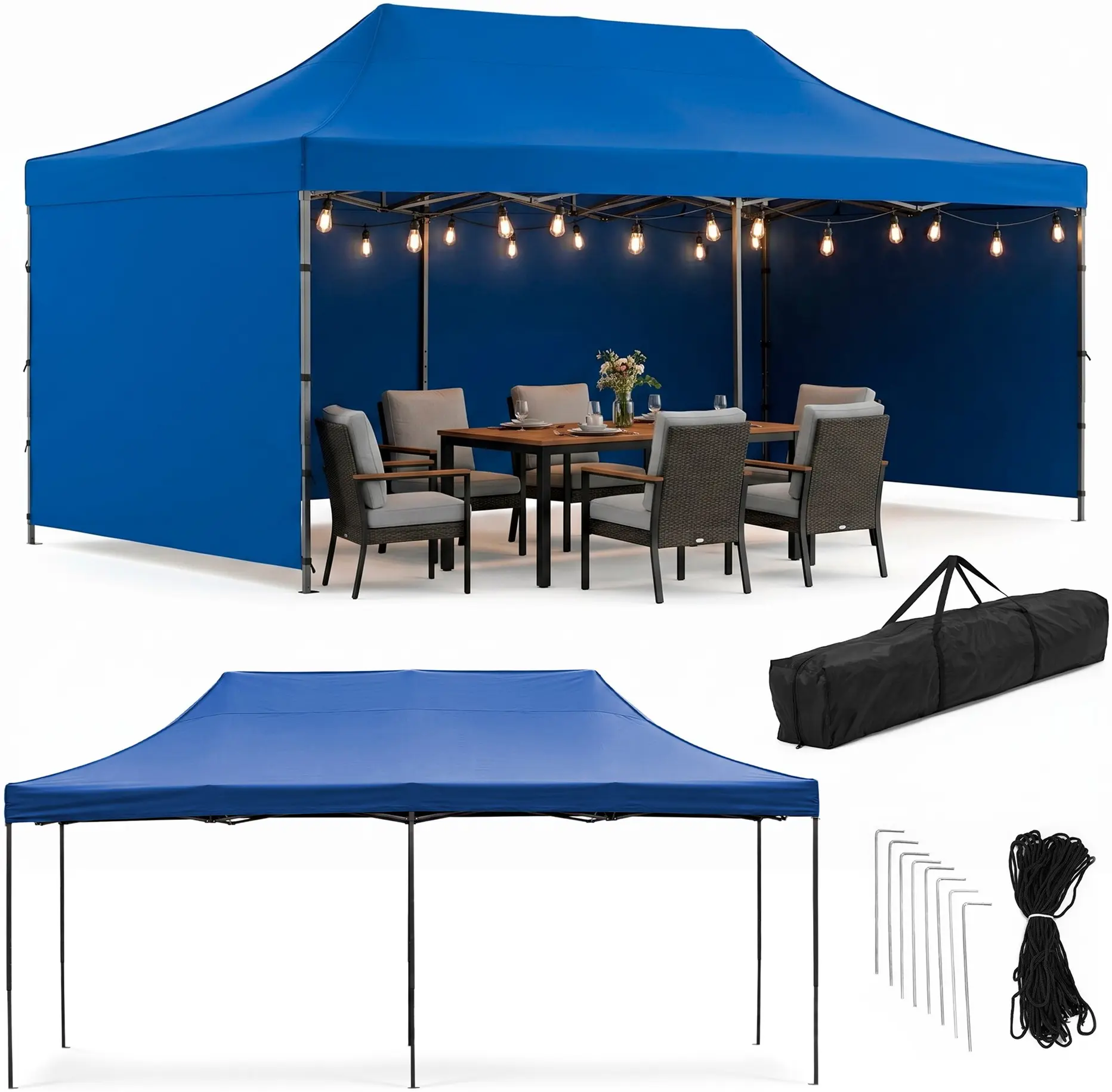 Pavilion de gradina Springos GP0007 (Blue) - 2