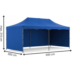 Pavilion de gradina Springos GP0007 (Blue) Thumb