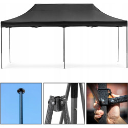 Pavilion de gradina Springos GP0008 (Black) Thumb