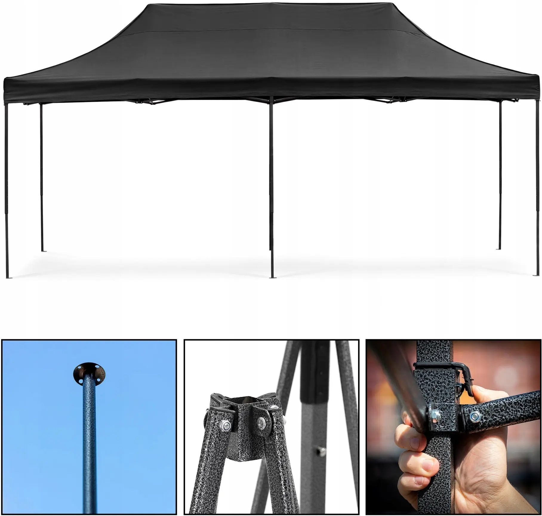 Pavilion de gradina Springos GP0008 (Black) - 3