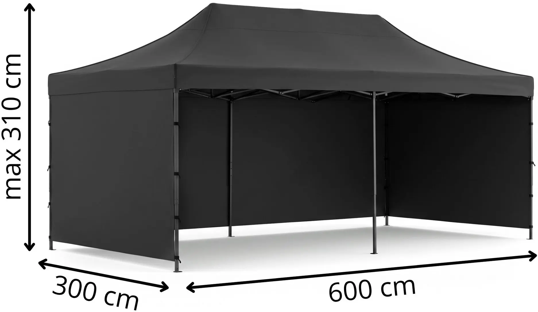 Pavilion de gradina Springos GP0008 (Black) - 6