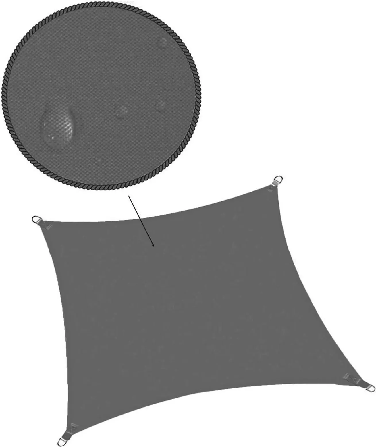 Тент-навес Springos SN0054 (Dark Gray) - 3