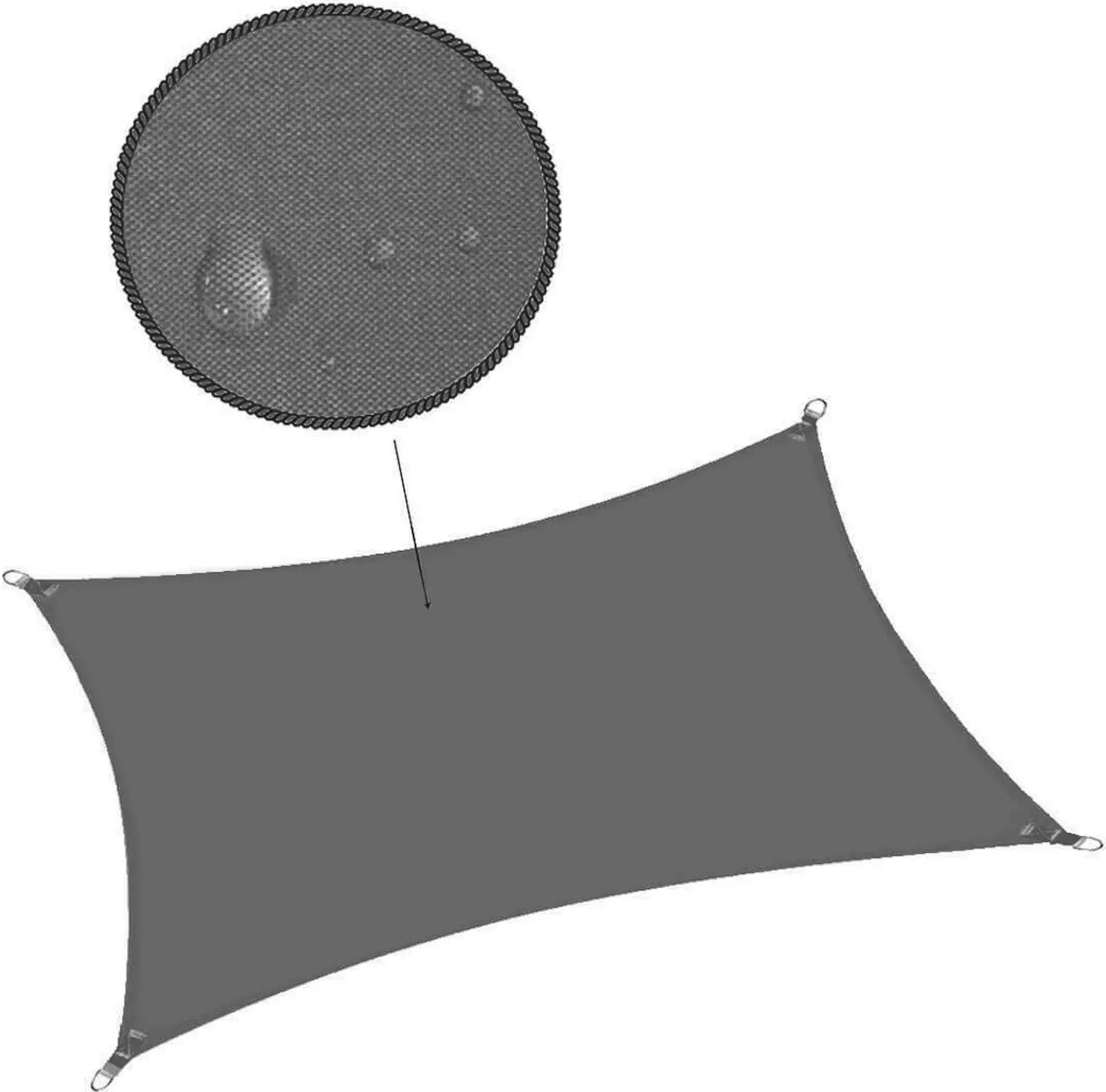 Тент-навес Springos SN0059 (Dark Gray) - 4