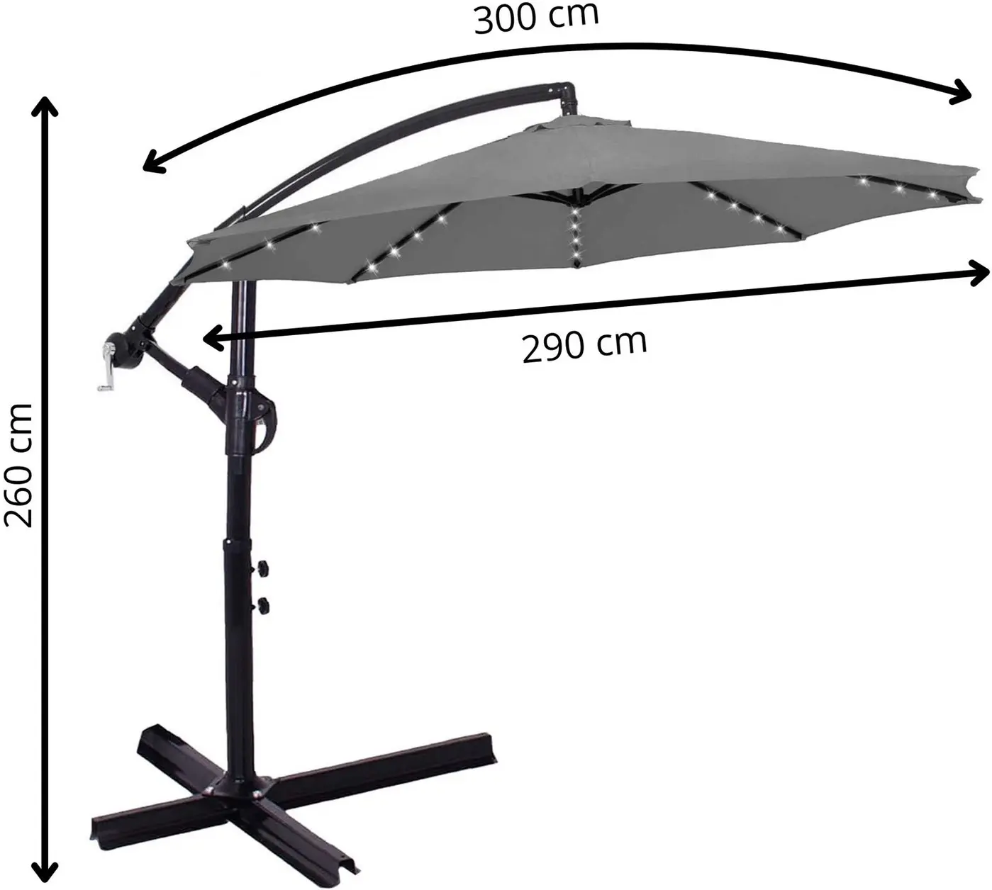 Зонт от солнца Springos Atena GU0046 (Gray) - 6