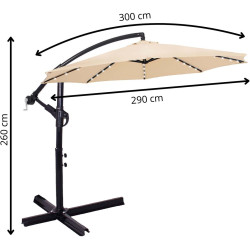 Umbrela de soare Springos Atena GU0047 (Beige) Thumb