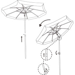 Зонт от солнца Springos BU0022 (Blue) Thumb