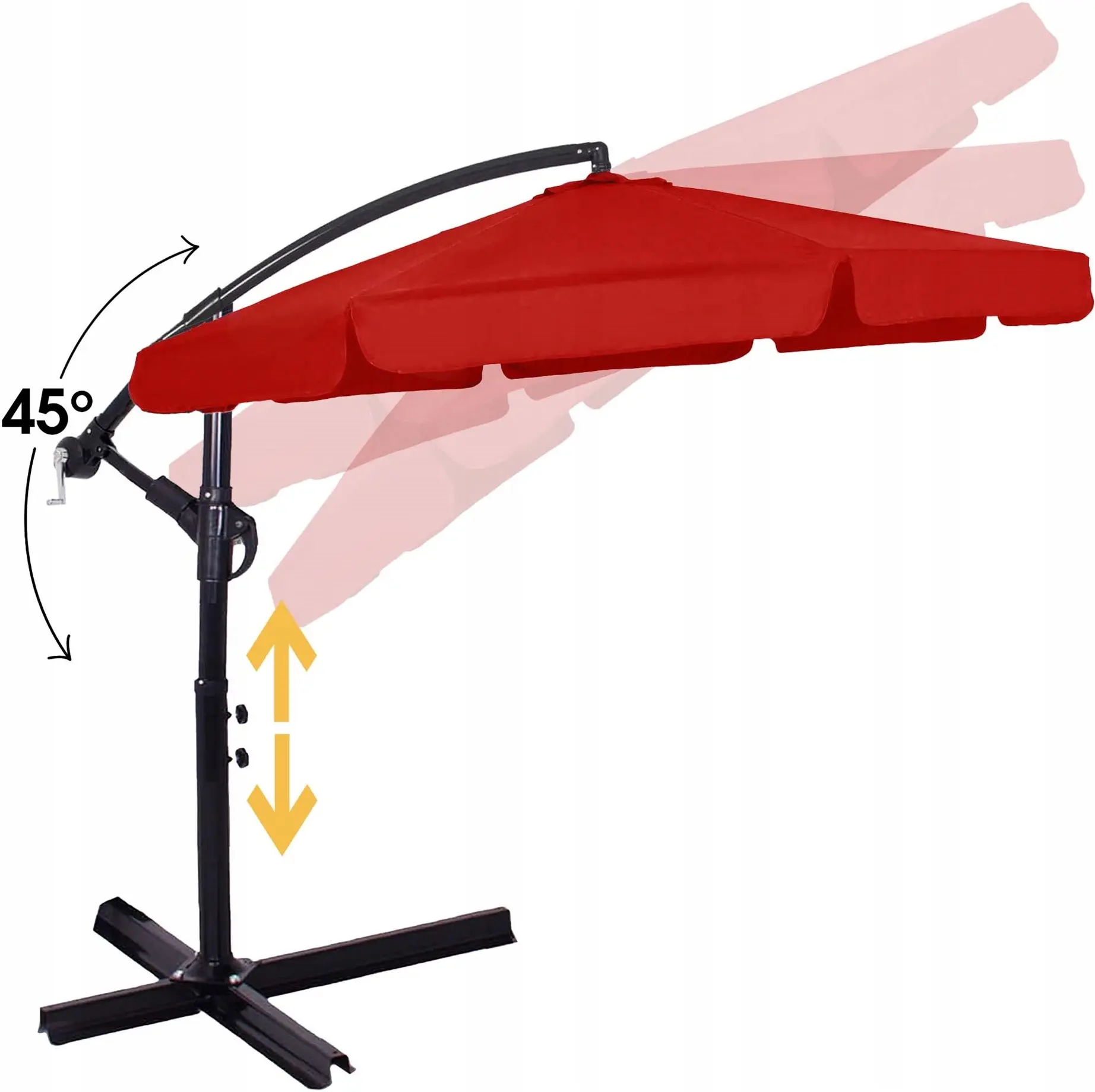 Зонт от солнца Springos Casablanca GU0044 (Red) - 3
