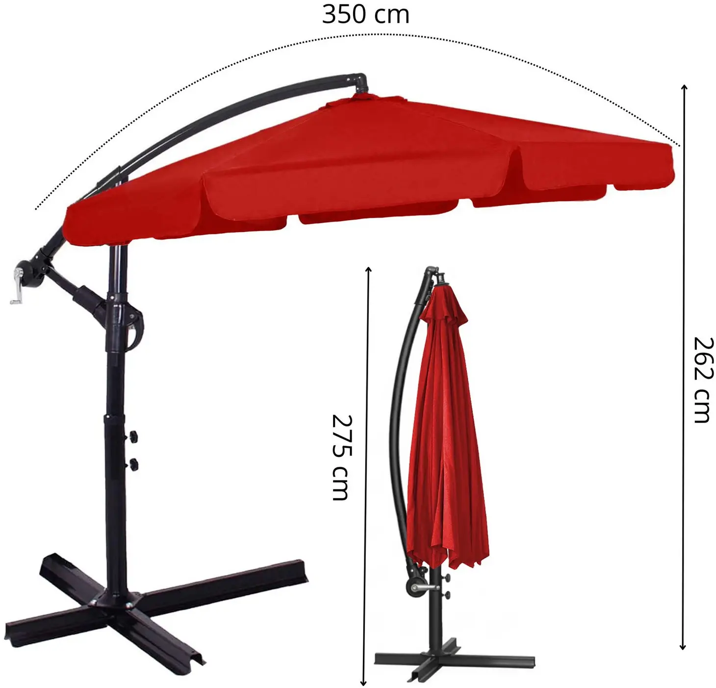 Зонт от солнца Springos Casablanca GU0044 (Red) - 10