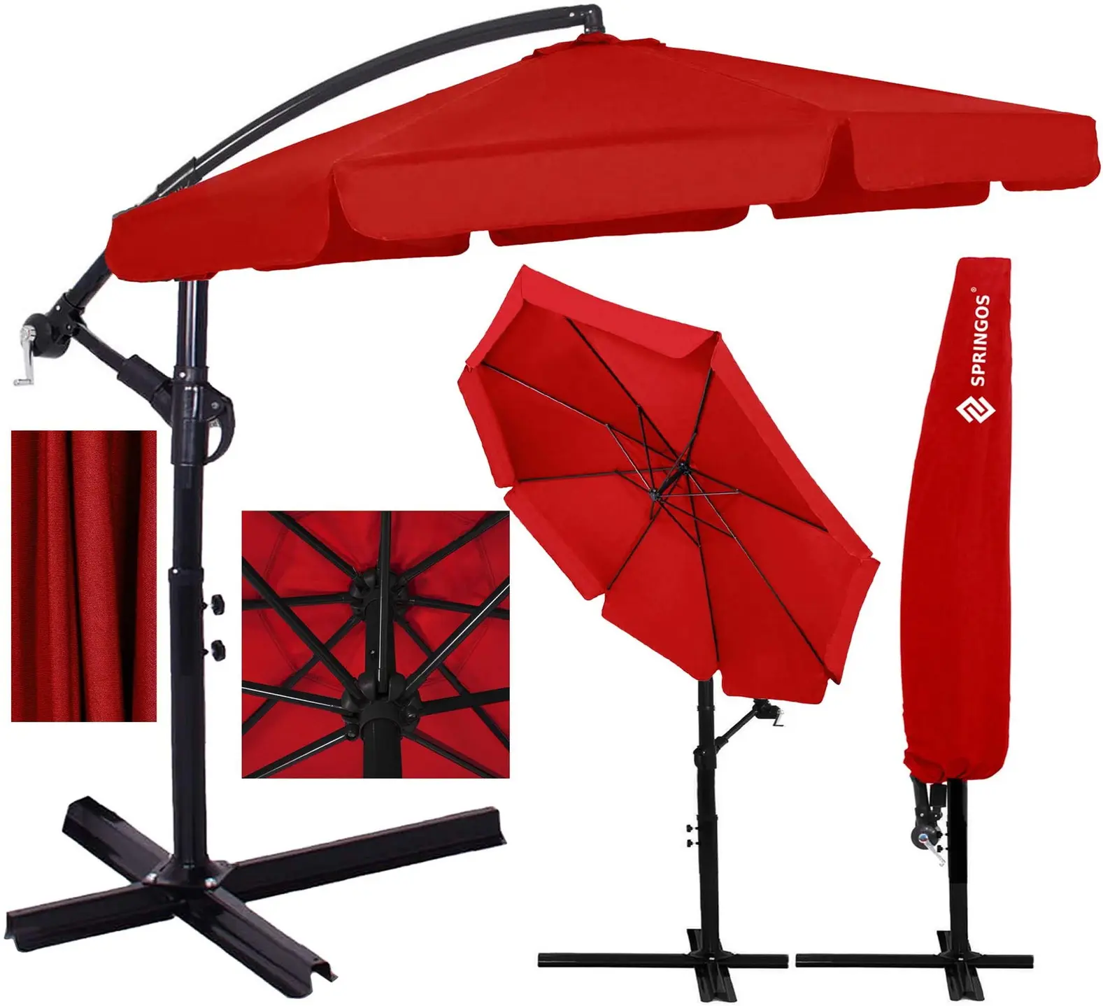 Зонт от солнца Springos Casablanca GU0044 (Red) - 2