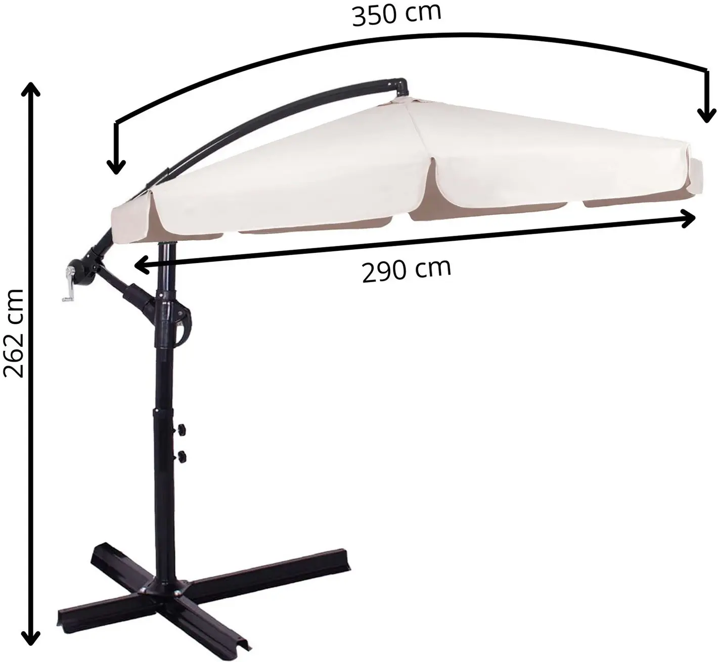 Зонт от солнца Springos Malta GU0045 (Cream) - 8
