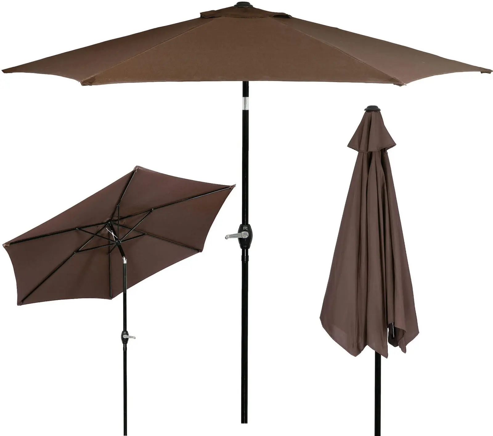 Зонт от солнца Springos Sunny GU0023 (Brown) - 4