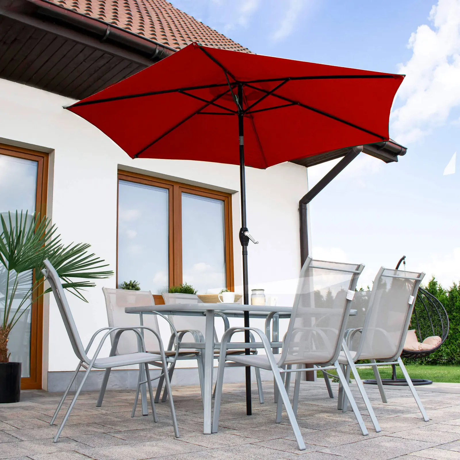Umbrela de soare Springos Sunny GU0032 (Red) - 10