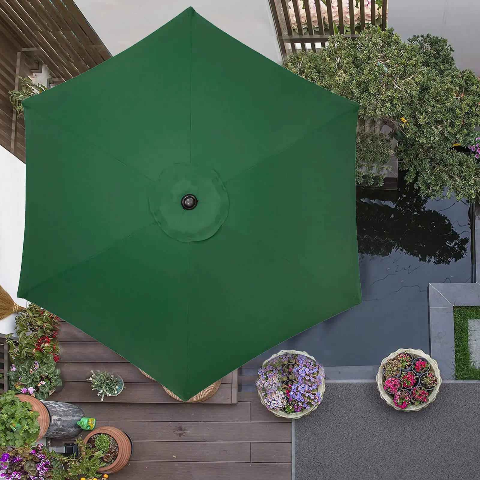 Umbrela de soare Springos Sunny GU0033 (Green) - 7