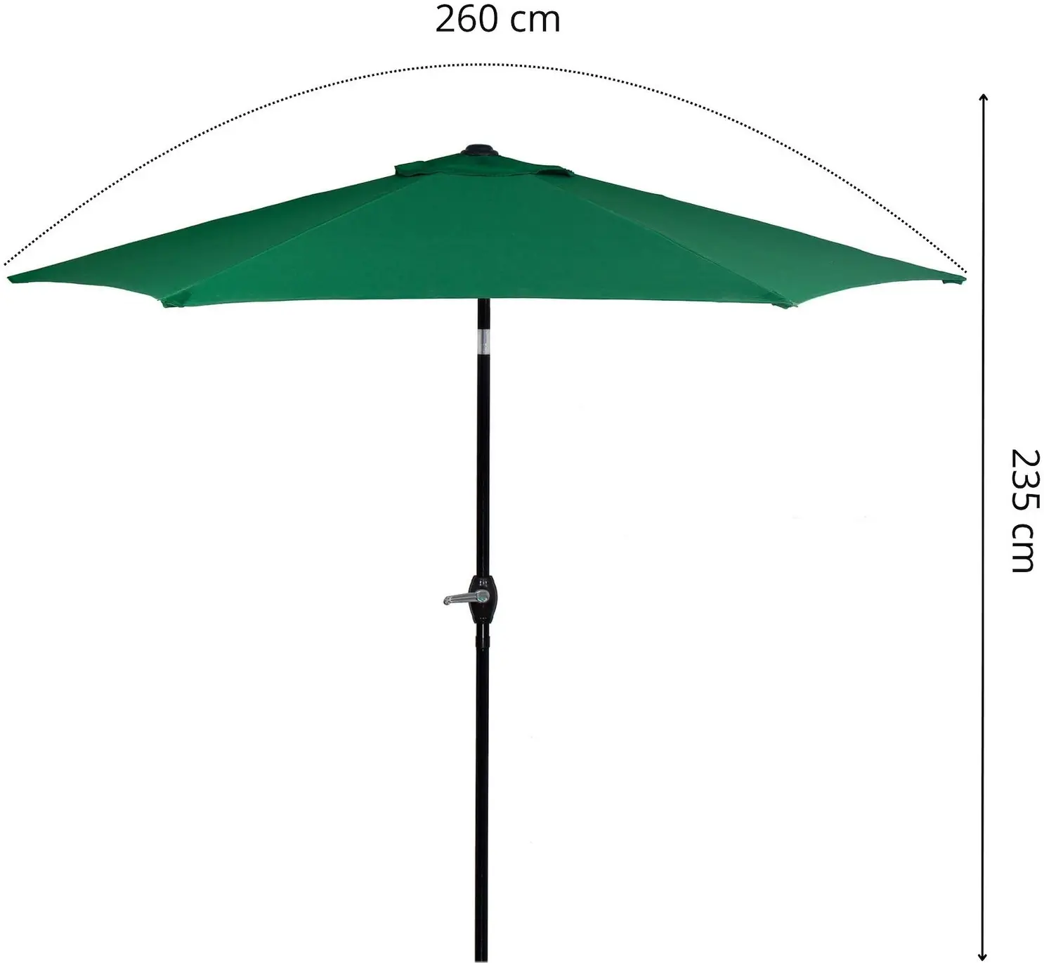 Umbrela de soare Springos Sunny GU0033 (Green) - 10