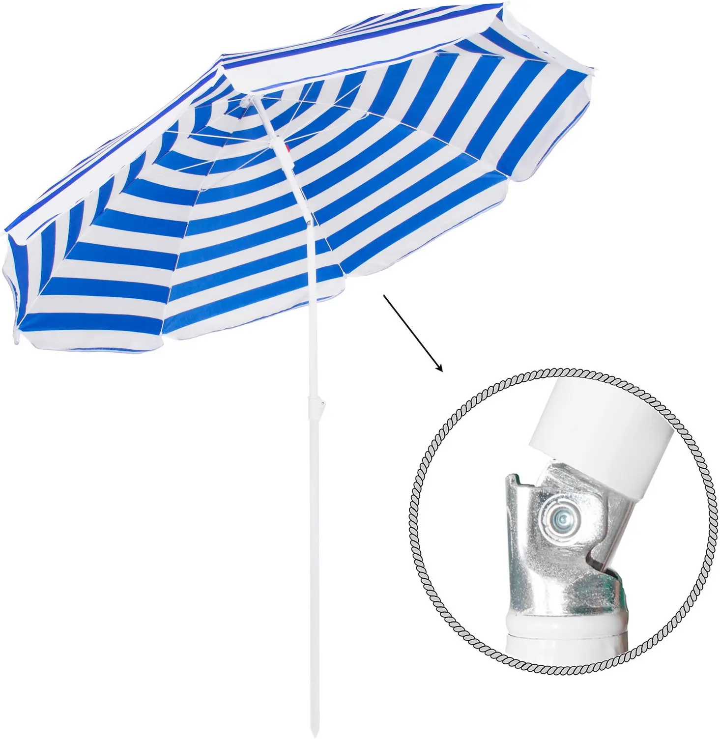 Зонт от солнца Springos Viva BU0008 (Blue/White) - 2
