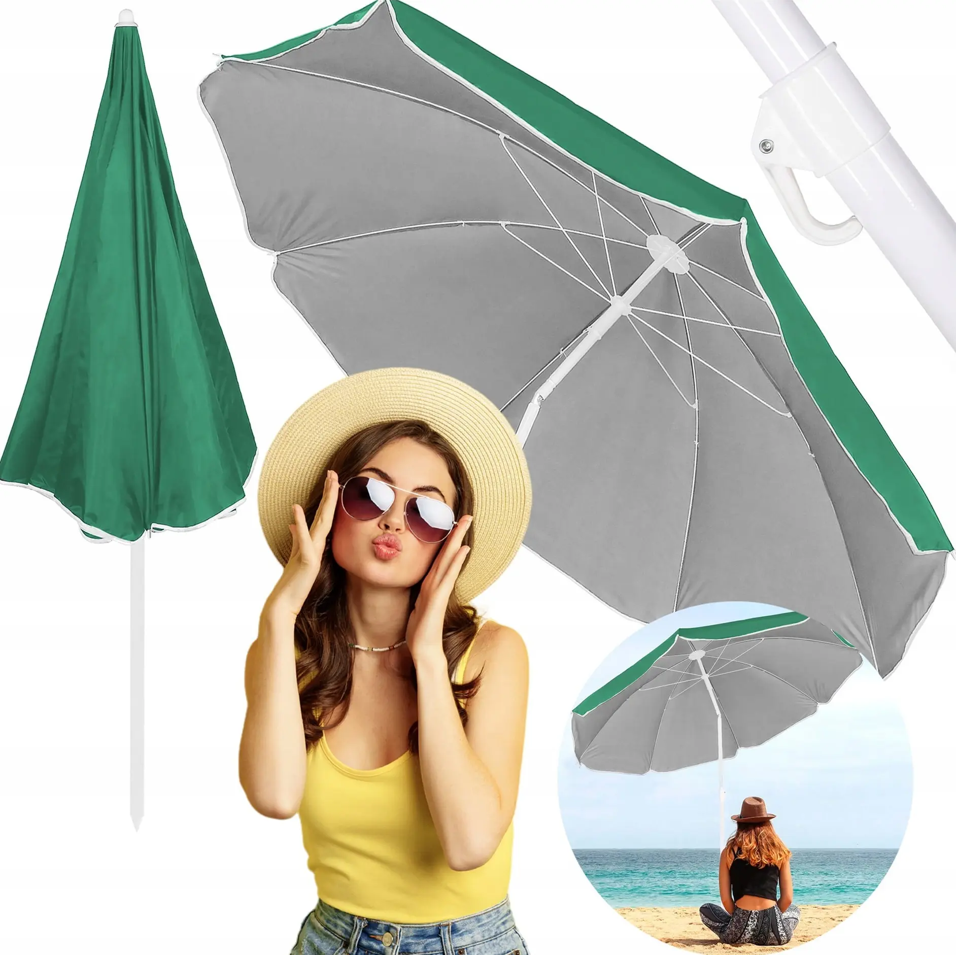 Зонт от солнца Springos Viva BU0025 (Green) - 5
