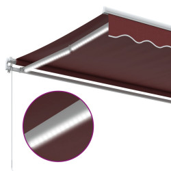 Copertina retractabila VidaXL 3214974 LED 400x300 (Burgundy) Thumb