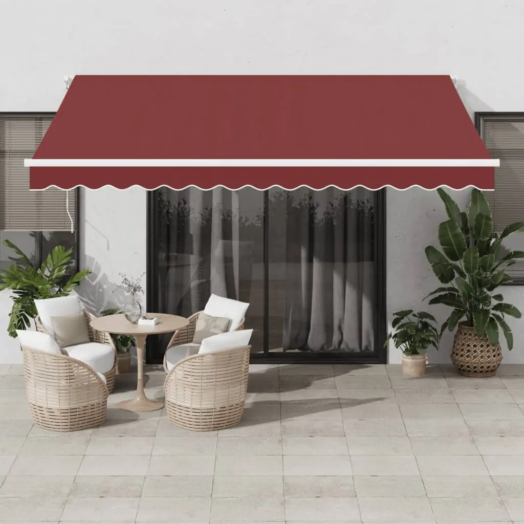 Copertina retractabila VidaXL 3214974 LED 400x300 (Burgundy) - 10