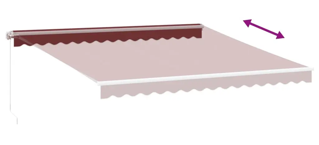 Copertina retractabila VidaXL 3215225 400x300 (Burgundy) - 4