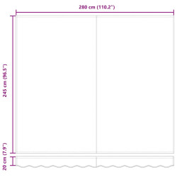 Маркиза выдвижная VidaXL 3215313 300x250 (Burgundy) Thumb