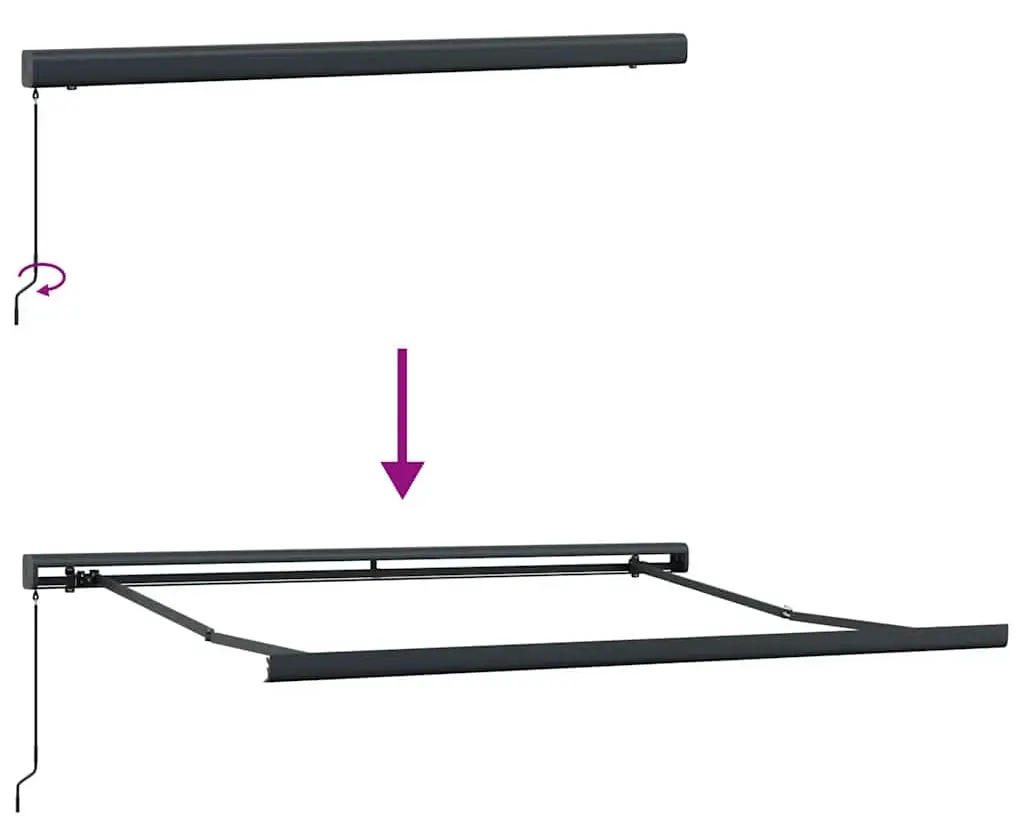 Маркиза выдвижная VidaXL 3215318 300x250 (Burgundy) - 5