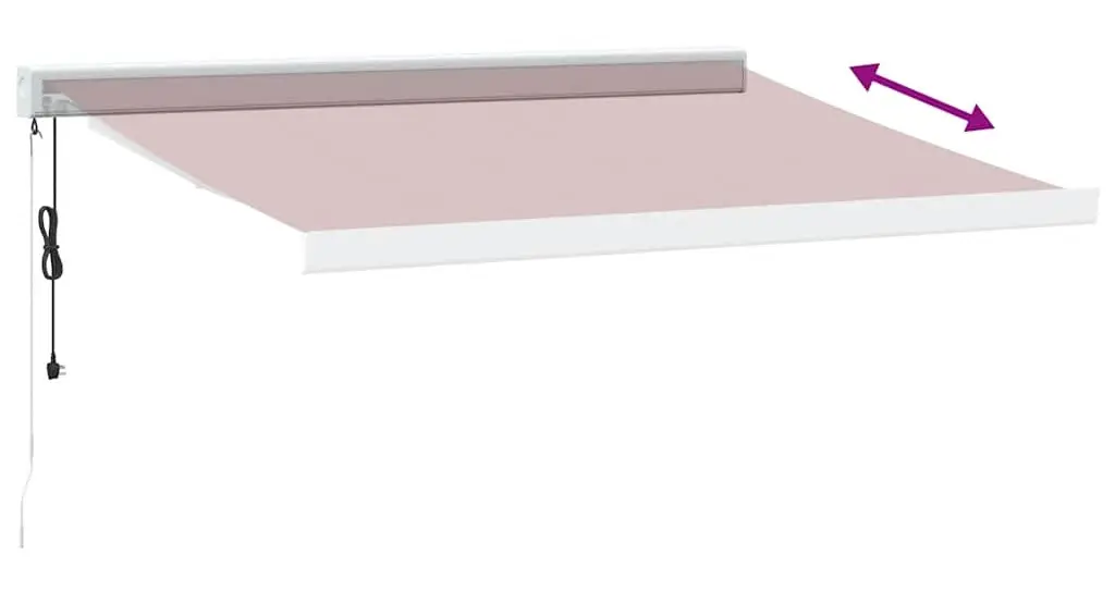 Copertina retractabila VidaXL 3215324 350x250 (Burgundy)