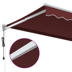 Copertina retractabila VidaXL 3215324 350x250 (Burgundy) Thumb