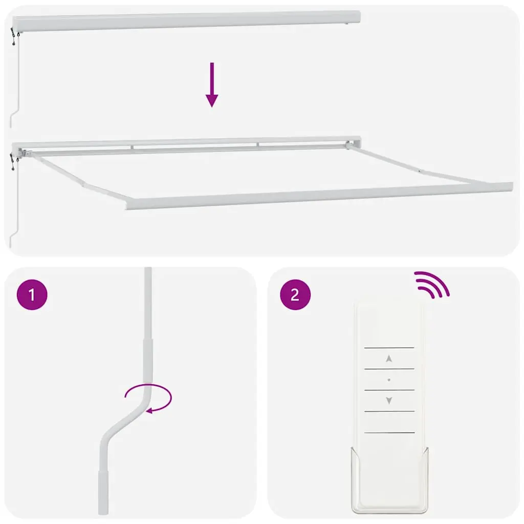 Маркиза выдвижная VidaXL 3215325 400x300 (Burgundy) - 7