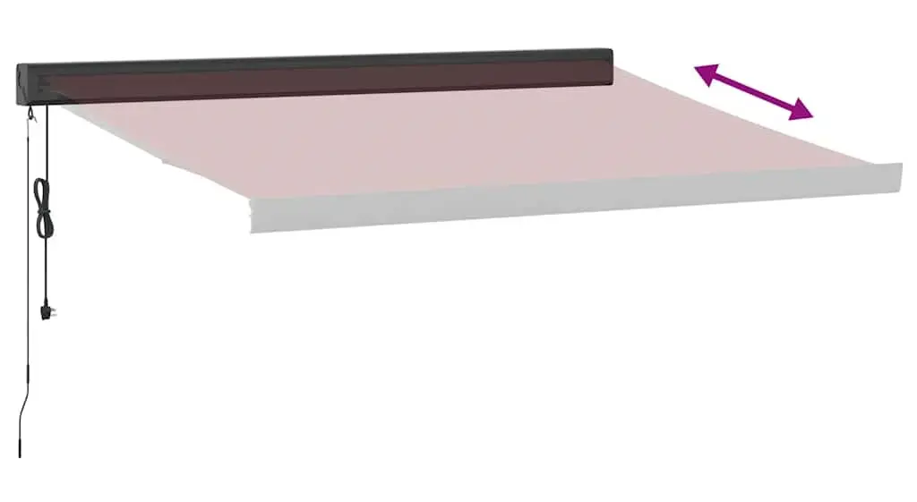 Маркиза выдвижная VidaXL 3215329 (Burgundy)