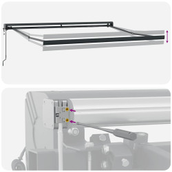 Copertina retractabila VidaXL 3215330 400x300 (Burgundy) Thumb