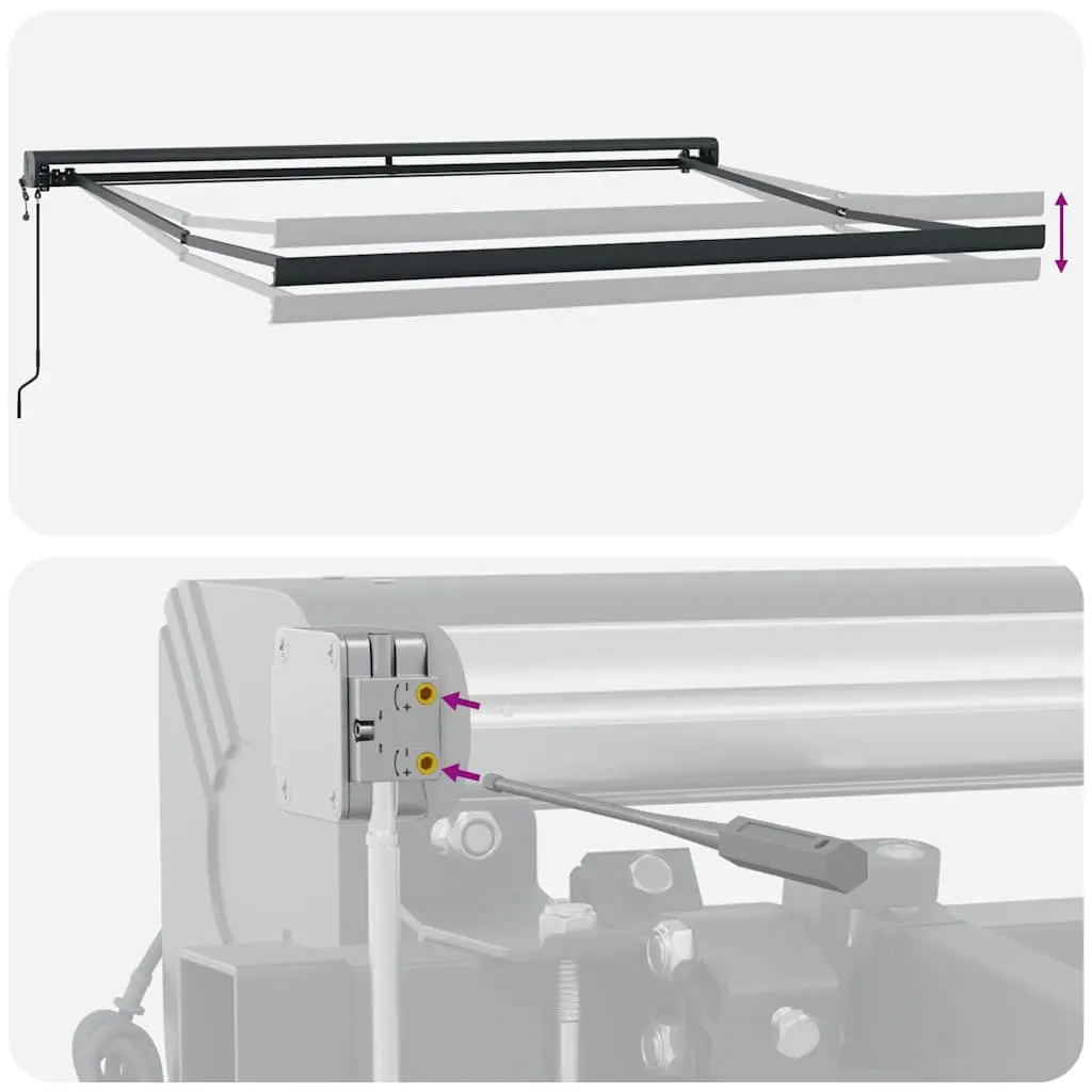 Copertina retractabila VidaXL 3215330 400x300 (Burgundy) - 5