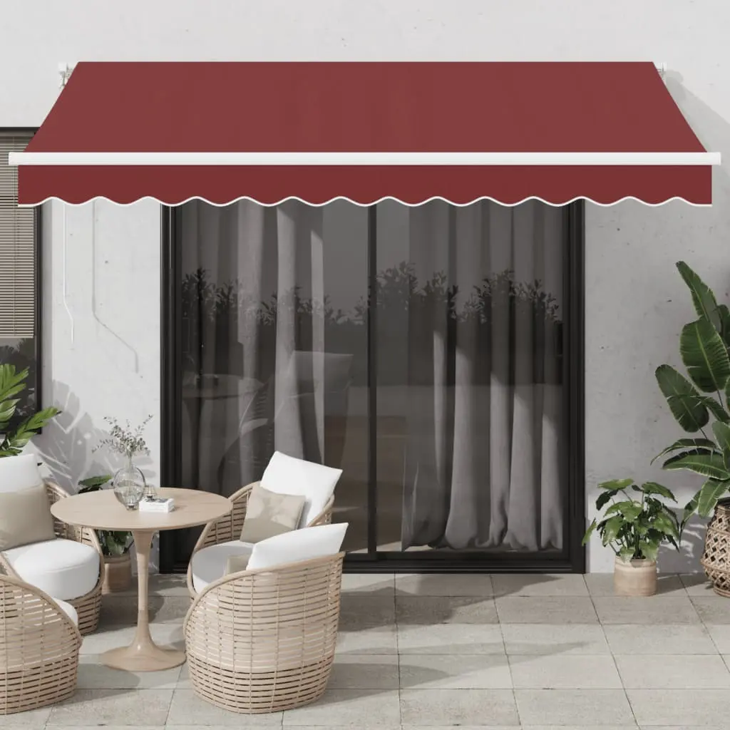 Copertina retractabila VidaXL 3310183 350x250 (Burgundy)