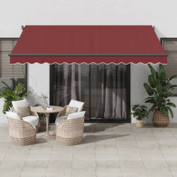 Copertina retractabila VidaXL 3310187 LED 400x300 (Burgundy) Thumb