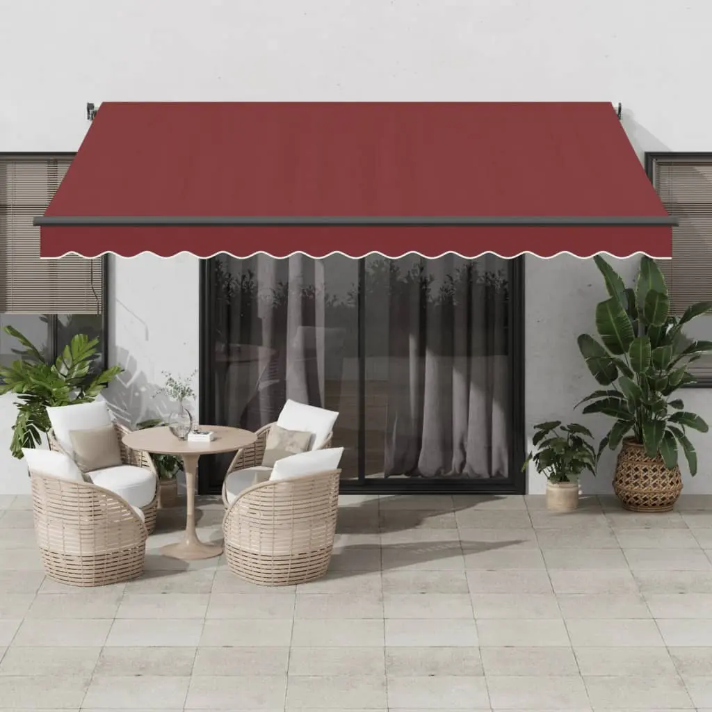 Copertina retractabila VidaXL 3310187 LED 400x300 (Burgundy) - 10