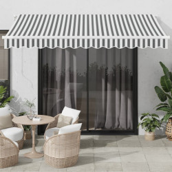 Copertina retractabila VidaXL 3310227 350x250 (Anthracite/White) Thumb