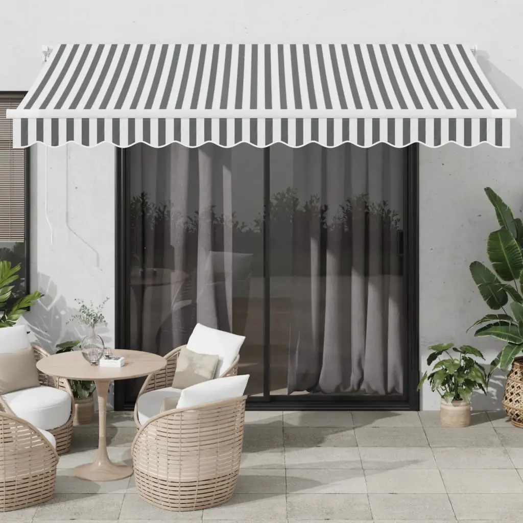 Copertina retractabila VidaXL 3310227 350x250 (Anthracite/White)