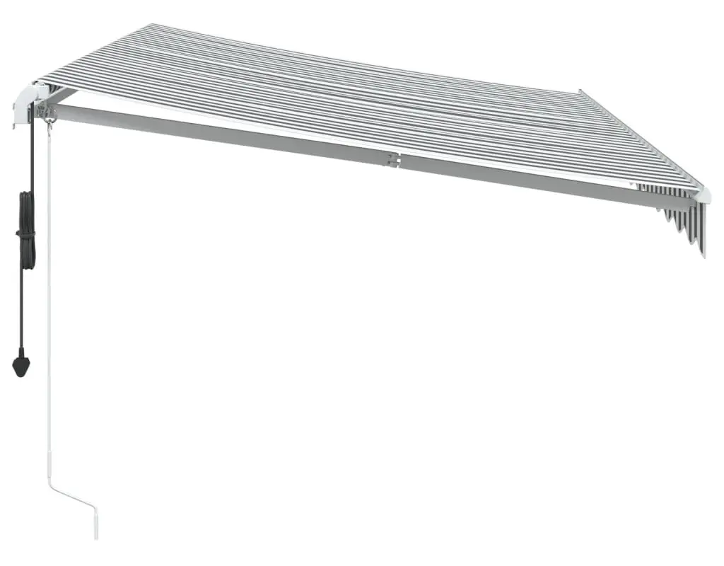 Copertina retractabila VidaXL 3310227 350x250 (Anthracite/White)